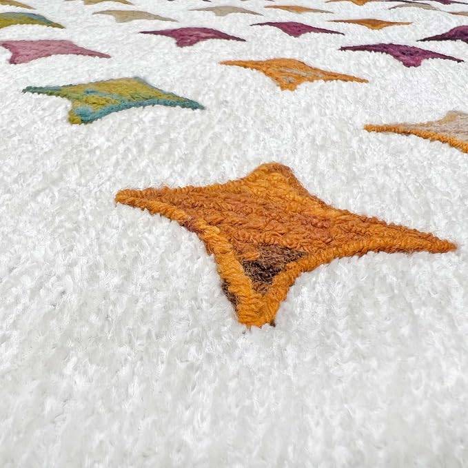 Alfa Rich 7x10 Moroccan White Area Rugs - Image 4