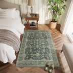 Washable 4x6 Rugs for Living Room, Boho Non-Slip Vintage Distress Small Rugs - Image 2