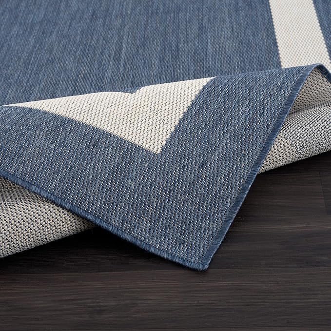 CAMILSON Outdoor Rug 5x7, Modern Outside Rugs - Image 4