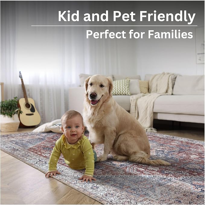 Bloom Rugs Washable Non-Slip 6' x 9' Rug - Image 10