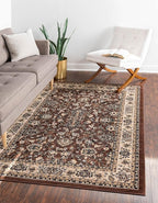 Rugs.com Yasmin Collection Rug – 6' x 9' Brown Medium Rug Perfect - Image 3
