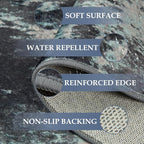 Washable Area Rugs 6'x8' Non-Slip Modern Abstract Soft - Image 4