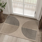 Easy Jute Rainbow Entryway Rug, 2x3 Washable Non-Slip Indoor Outdoor Doormat by Rugalia