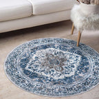 KOZYFLY Round Rug 3 Ft Rugs for Entryway Washable Circle Entrance Rug Non Slip - Image 8