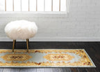 Rugs.com Chateau Collection Rug – 2' x 5' 3 Runner Light Blue Medium Rug Perfect - Image 5