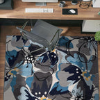 Rugshop Gray Large Floral Non-Slip Area Rug Fade Resistant - Image 10