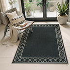 OJIA Easy Jute Front Door Mats Black Outdoor Rug 3x5, Washable Entryway Rug - Image 7