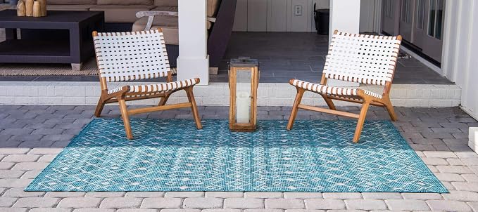 Unique Loom Outdoor Trellis Collection Area Rug - Image 3