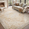 tchdio 8x10 Area Rugs for Living Room, Vintage Non Slip Washable Rug, Soft Low by Tchdio