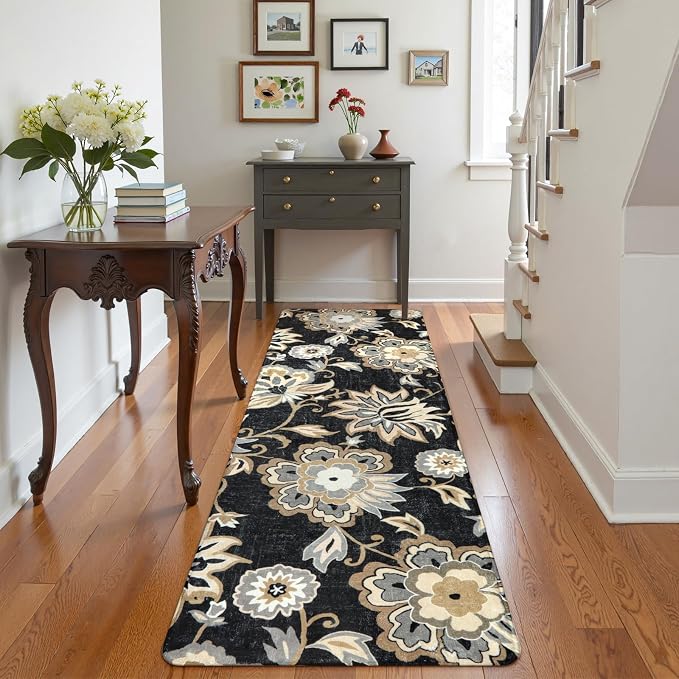 Lahome Floral Washable Runner Rug - Image 7