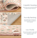 Phantoscope Washable Area Rug 9'x12' Non-Slip, Vintage Boho Rugs - Image 5