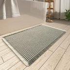 AMOAMI Upgraded Waffle Bath Mat, Super Absorbent Non Slip Bath Mats by AMOAMI