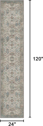 Bavni Bedroom Rug Runners for Hallways, Washable Runner Rug 2x10, Low Pile - Image 2