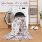Lahome Insect Print Washable Rugs 8x10, Soft 8x10 Rugs - Image 3