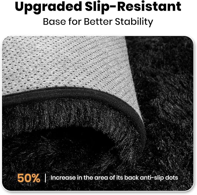 Zentavio Runner Rugs for Hallway 2x6 Shag Soft Bedroom Bedside Rugs Non Slip - Image 4