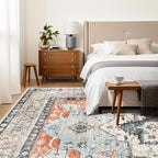 VK VK·LIVING Machine Washable Rug 5'x7' Vintage Design Washable Area Rugs - Image 4