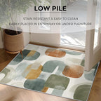 Mid Century Modern Rugs for Home Decor, 5x6 ft, Abstract Geometry Area Rugs for - Image 4