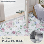 Lahome Purple Floral 5x7 Area Rugs, Boho Rugs - Image 8