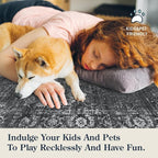 Lahome Black Washable Runners for Hallways, Boho 2'6"x10' Kitchen Runner Rugs - Image 5