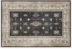 RUGGABLE Washable Vintage Area Rug – Verena Dark Wood 2x3, Stain-Resistant by RUGGABLE