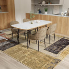 LOCHAS Rug for Living Room, Washable Soft Area Rugs for Bedroom 8x10, Abstract - Image 3
