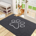 OLANLY Dog Door Mat for Muddy Paws 48x30, Paw Print Design, Absorbs Moisture by OLANLY