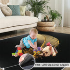 Golden Feathers Rugs for Bedroom - Image 5