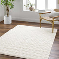 Hauteloom Tilos Moroccan Farmhouse Small Shag Area Rug Door Mat by Hauteloom