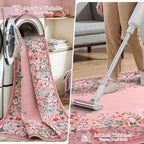 Wonnitar Washable 4x6 Rug, Soft Non-Slip Nursery Area Rug, Floral Rugs Kids - Image 4