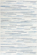 Dash & Albert Elwood Blue Machine Washable Rug, 4 X 6 Feet by DashAlbert