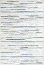 Dash & Albert Elwood Blue Machine Washable Rug, 4 X 6 Feet by DashAlbert