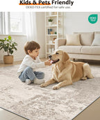 Art&Tuft Washable Rugs 6x9, Abstract Area Rugs - Image 9