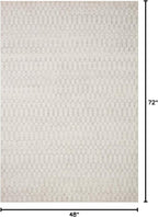 Loloi Kamala Collection KAM-05 Ivory/Grey 4'-0" x 6'-0" Accent Rug - Image 2