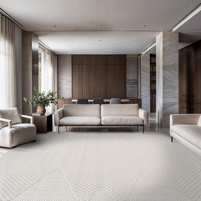 Modern Micro Loop Indoor Area Rugs - Image 5