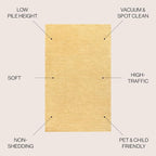 JONATHAN Y Haze Solid Low-Pile Mustard Indoor Area Rug 12x15, Minimalist - Image 2