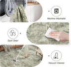 Abstract Rug 8x10 Large Living Room Neutral Modern Washable Area Rugs - Image 5