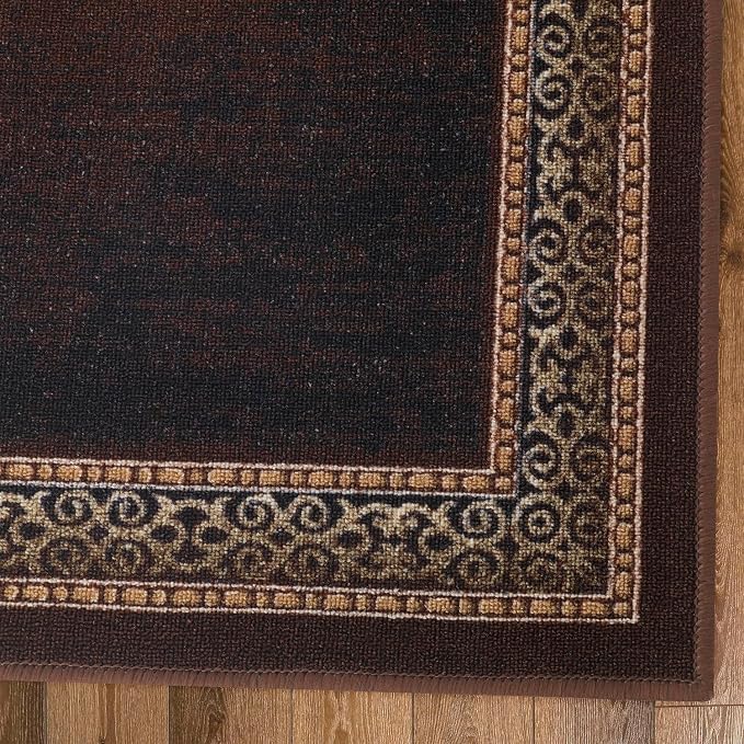 Antep Rugs Alfombras Bordered Modern 2x10 Non-Slip Low Pile Rubber Backing - Image 3