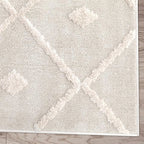 Antep Rugs Palafito 6x9 Geometric Shag Diamond High-Low Pile Textured Indoor - Image 5