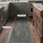 Bavni 2'6''x6 Rug Runners for Hallways, Washable Runner Rug Non Slip, Vintage - Image 9