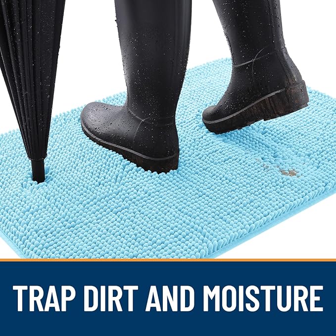 OLANLY Dog Door Mat for Muddy Paws 47x20, Absorbs Moisture and Dirt, Absorbent - Image 2