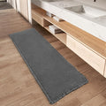 Upgraded Waffle Runner Rug Super Absorbent Non Slip Bath Mats by AMOAMI