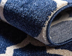 Rugs.com Lattice Collection Rug – 7' x 10' Dark Blue Medium Rug Perfect - Image 10