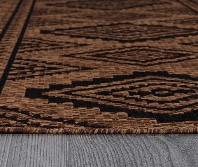 Beverly Rug Waikiki Boho Indoor Outdoor Rug 8x10, Washable Outside Carpet - Image 9