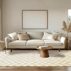 EVERGRACE Checkered Plaid Area Rug, Soft Faux Wool, Anti Slip, Large Carpet - Image 9