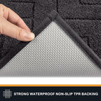 PURRUGS Dirt Trapping Door Mat 34" x 59", Non-Slip Machine Washable Entry Rug - Image 4