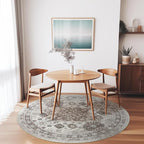 zesthome 8ft Round Rugs for Living Room, Non-Slip Washable Round Area Rugs - Image 7
