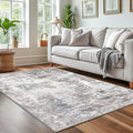 Modern Abstract 4x6 Living Room Washable Rug Non-Slip Soft Bedroom Area Rug by lansny