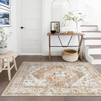 Lahome Boho Washable Living Room Area Rug 3x5 Throw Non-Slip Rugs - Image 4