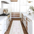 Fame Living Pink Oushak Runner Rug, Modern Runners, Runner - Image 2