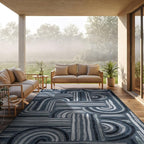 CAMILSON Indoor Outdoor Rug, Easy-Cleaning Non-Shedding Living Room, Garden and - Image 4
